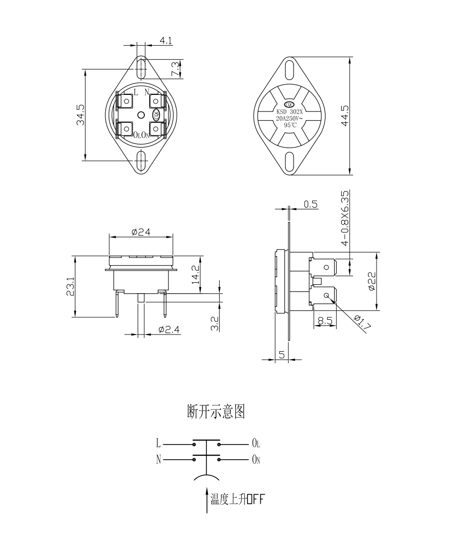 ksd-302-dimension