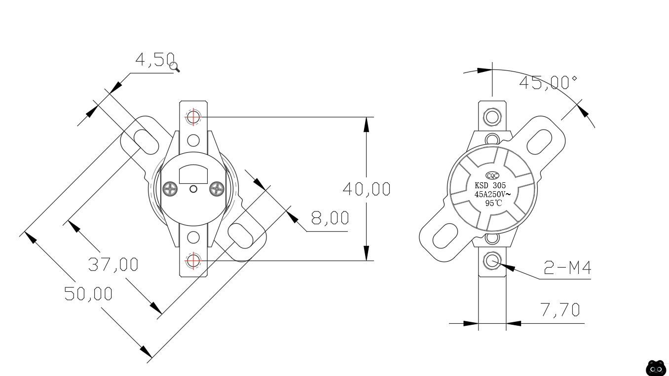 ksd-305-dimension